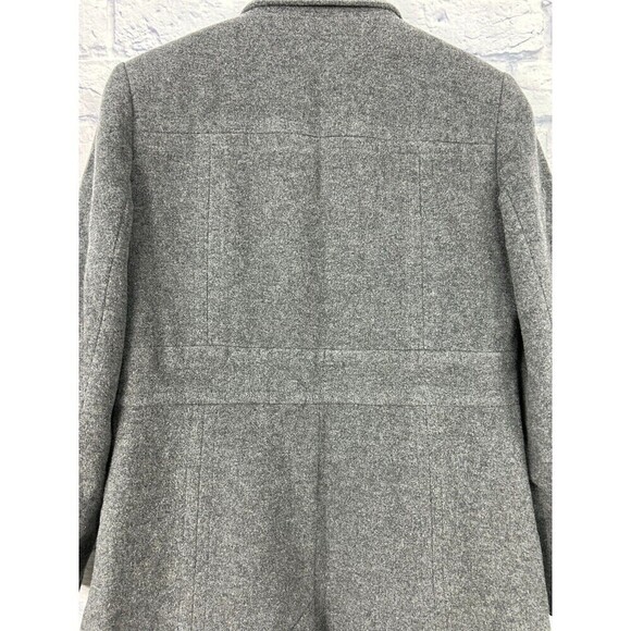 L L Collezioni Women Sz 6 Gray Wool Cashmere Blend Coat Long Sleeves Button Up - Picture 6 of 9